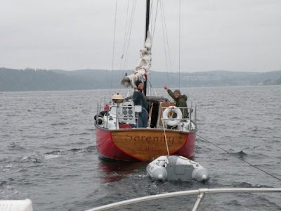 This is us towing not one, but two powerboats on the Puget Sound.