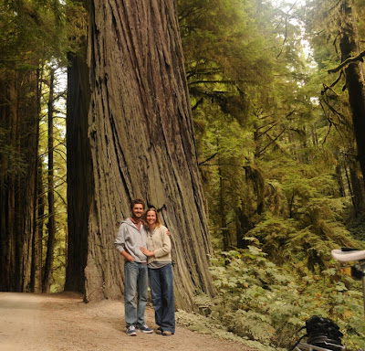 Apropos of nothing, view this picture of us in the Redwoods a bike ride out from Crescent City. Sometimes we have to remember that this is travel as much as it is sailing.