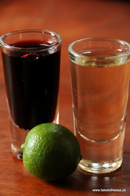 Agua de Jamaica + Tequila + Lime = Delicious