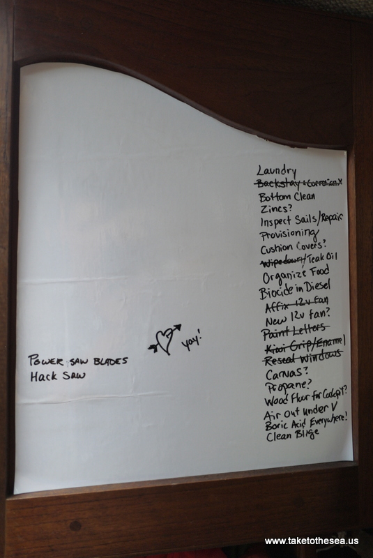 Our boat list.
