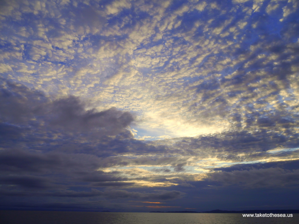Sunrise over Isla Coiba.